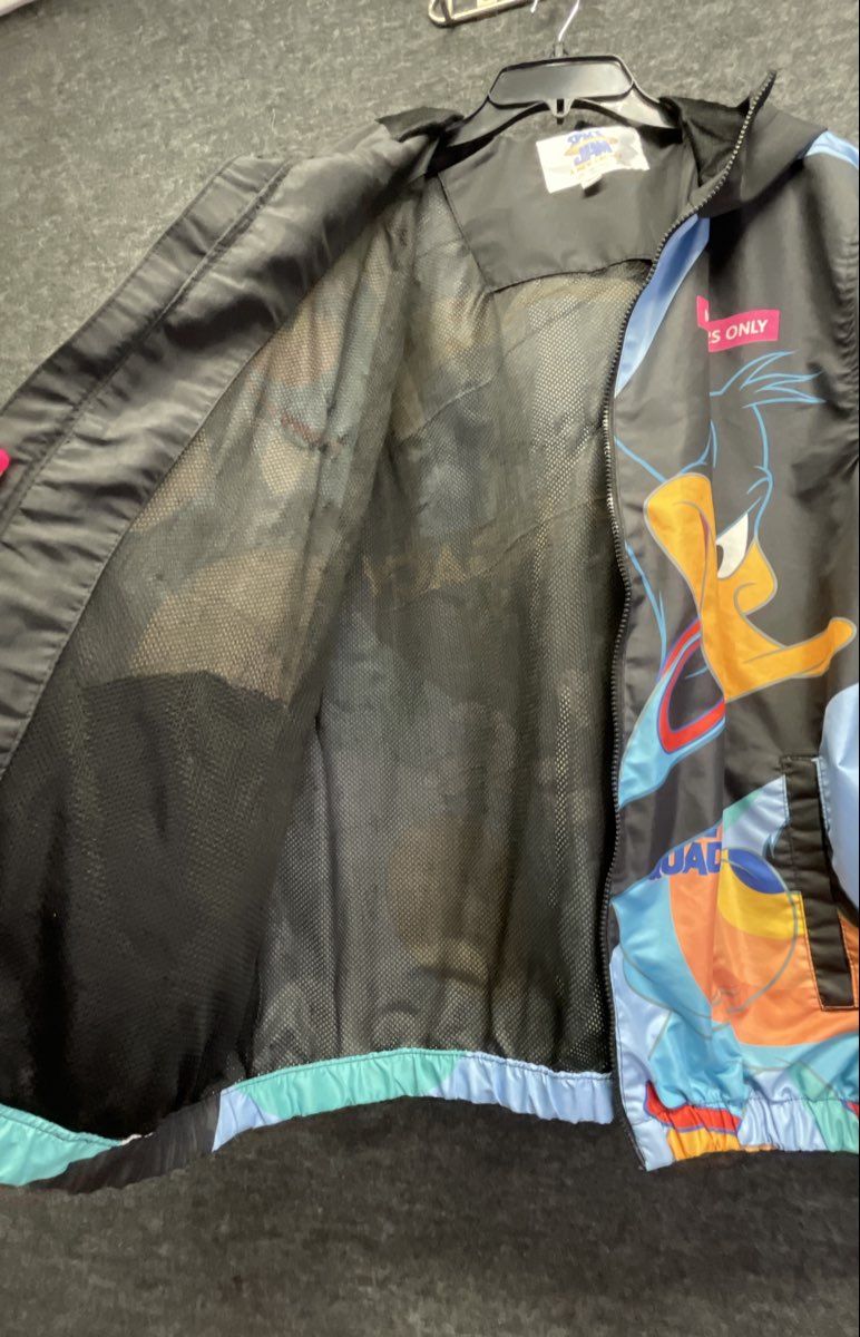 Members Only Space Jam A New Legacy Tune Squad Hooded Windbreaker Jacket Sz 2XL