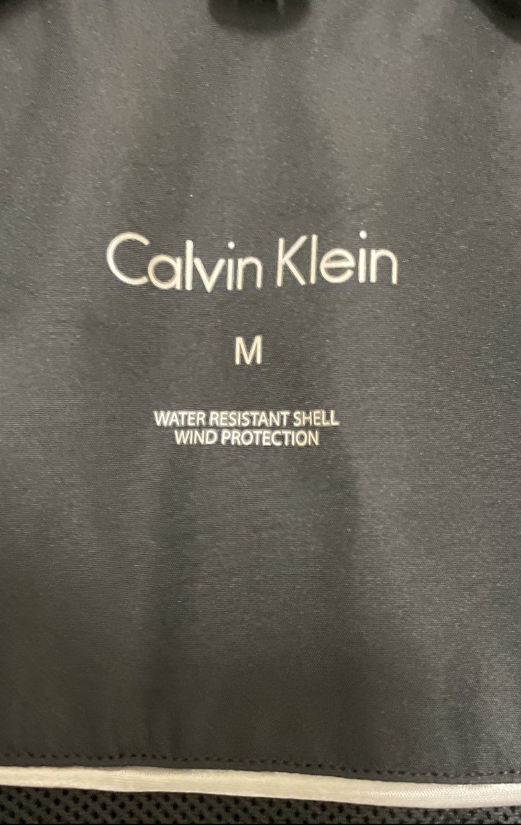 Calvin Klein Men's Black Water Resistant Wind Protection Full Zip Jacket Size M