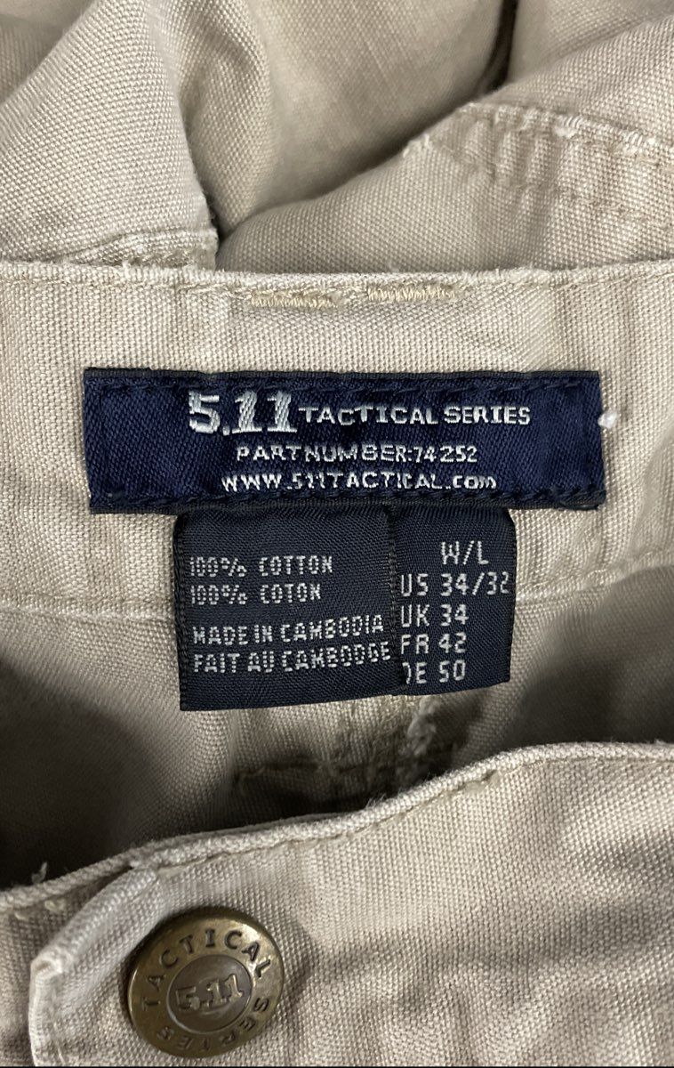 5.11 Tactical Men's Cotton Canvas Cargo Pants Khaki Tan Utility Strap