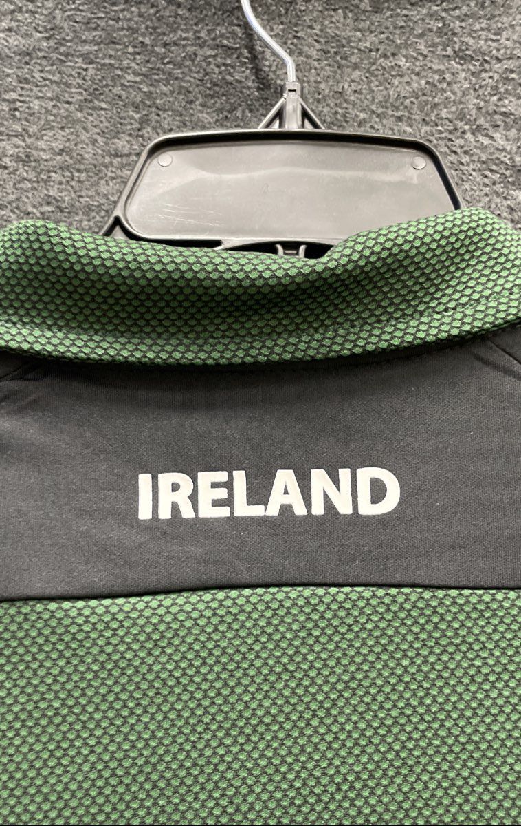 Lansdowne Men's Ireland Polo Shirt Jersey Green Black Provinces Crest Sz M