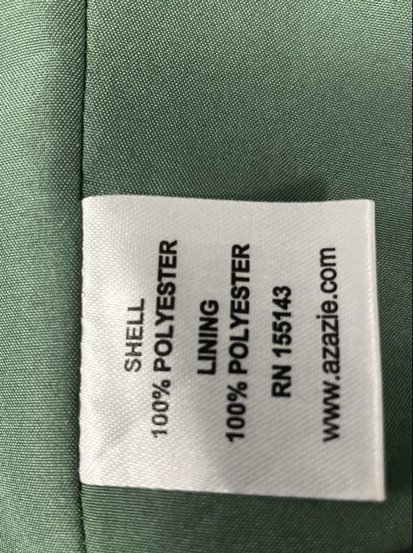 Azazie x Kendall + Kylie Women's Gathered Cowl Satin Maxi Dress Green Sz A10