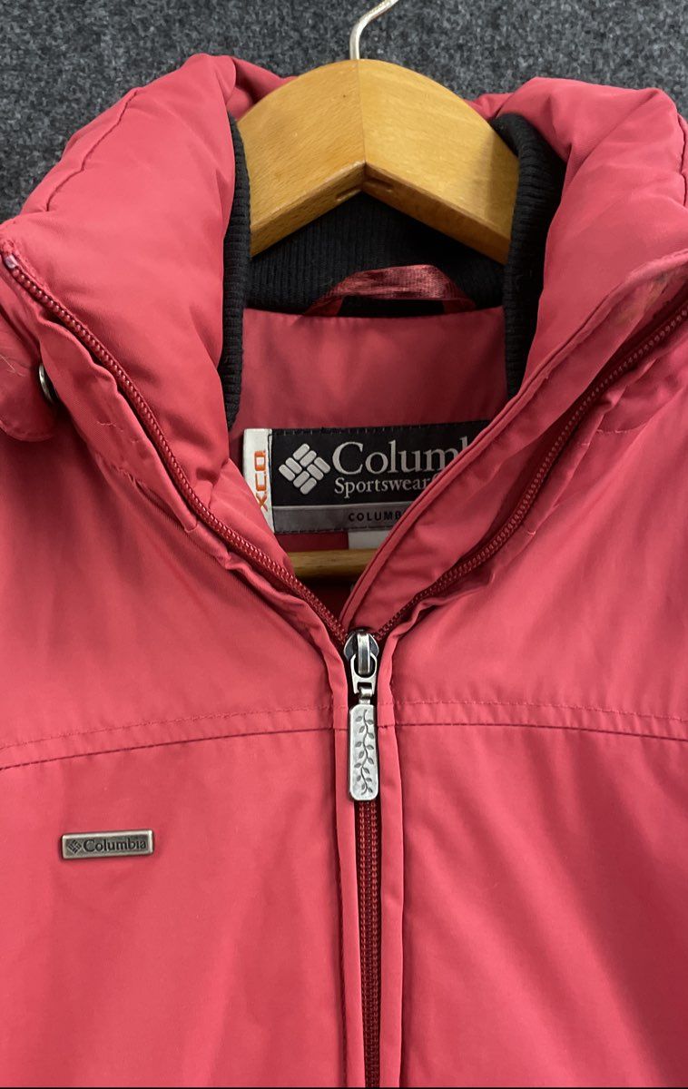 Columbia Women's Majesty Red Down Insulated Hooded Jacket Faux Fur XCO Sz S