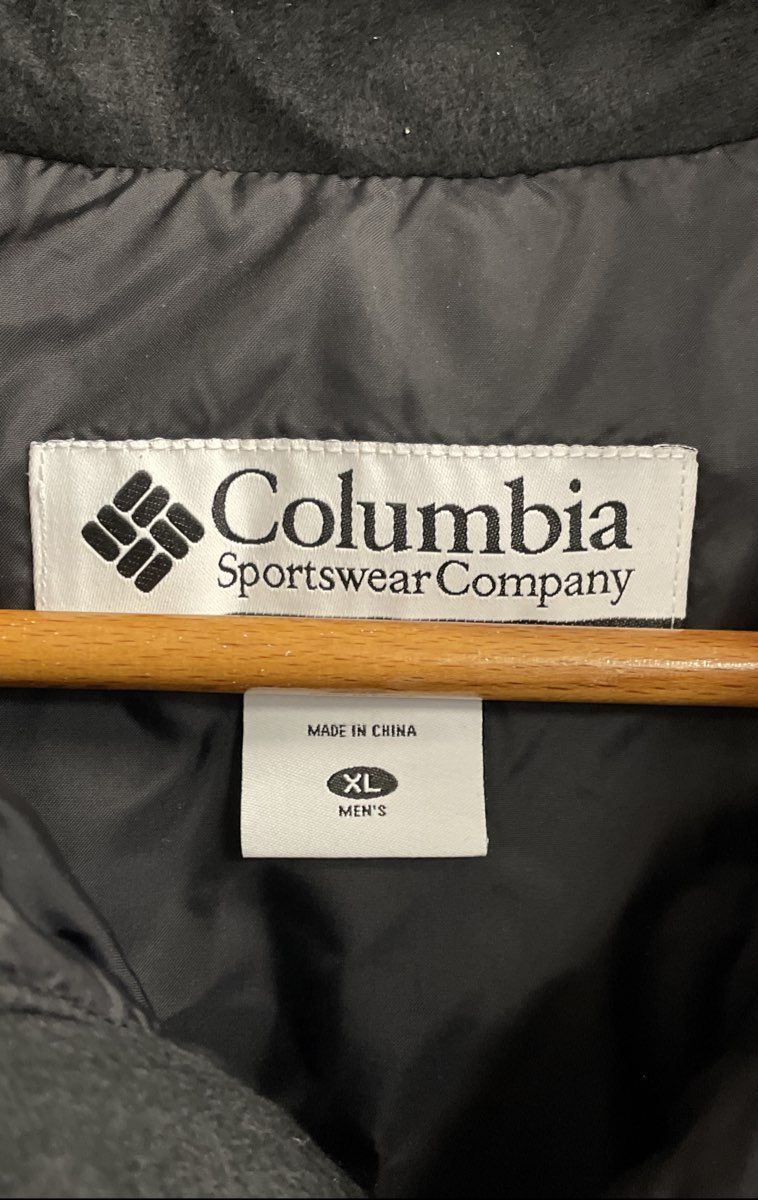 Columbia Men's Black Buck Butte Down Quilted Puffer Vest Full Zip Sz XL