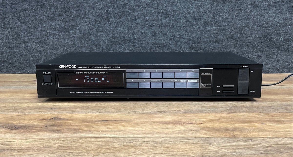 Vintage Kenwood KT-56 AM/FM Stereo Synthesizer Tuner Digital Display