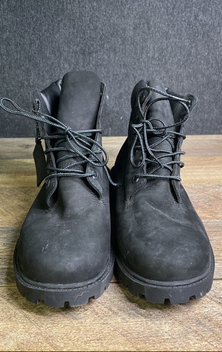 Timberland Premium 6-Inch Waterproof Boots Black Leather Men's Size 7