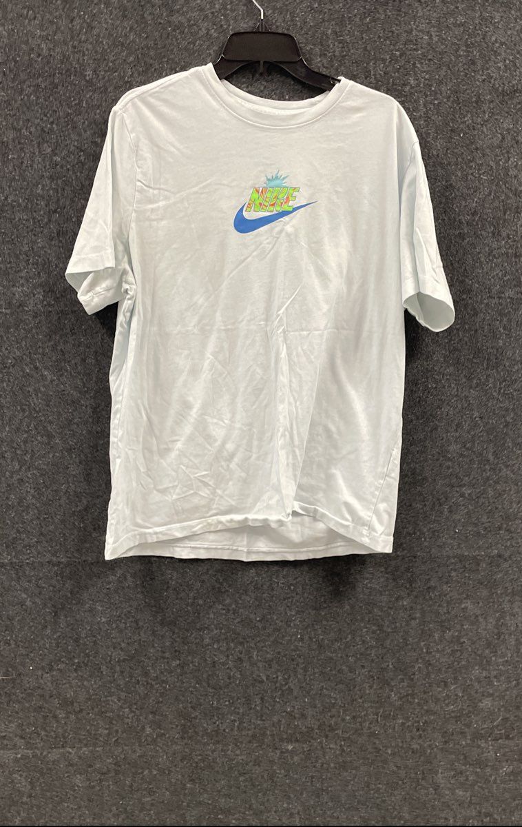 Nike Men's White Just Do It Tropical Beach Graphic T-Shirt Size XL