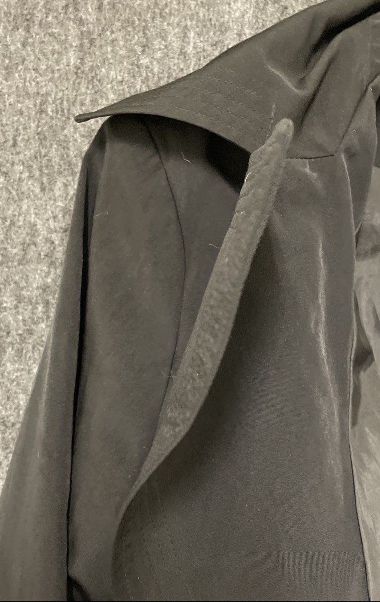 London Fog Women's Black Hooded Belted Trench Coat Size Medium