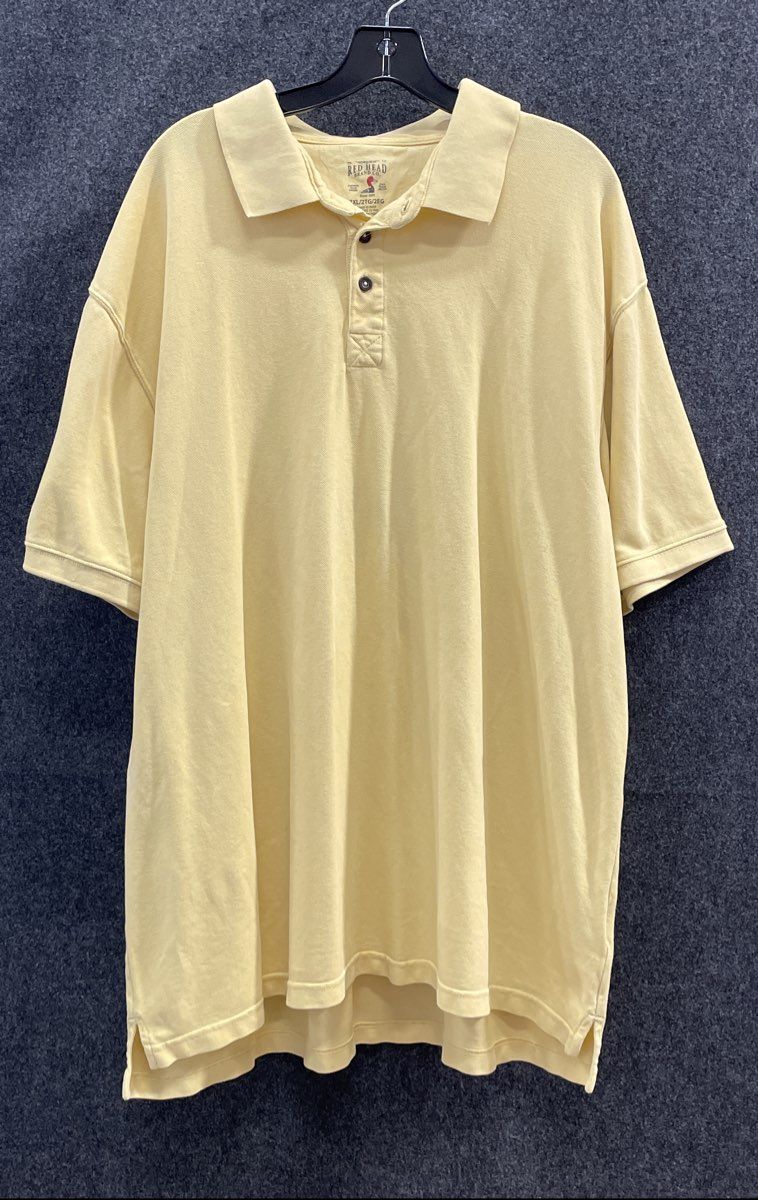 Red Head Men's Polo Shirts Lot of 2 Blue Yellow 100% Cotton Pique Sz 2XL