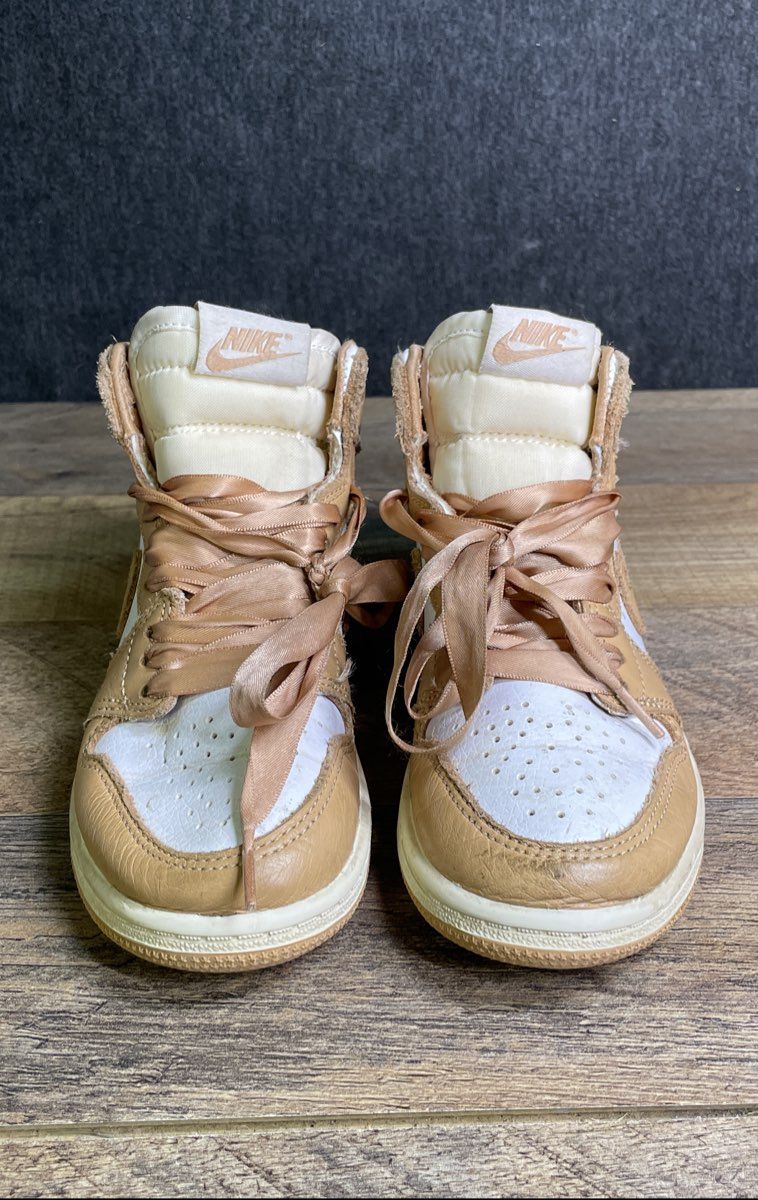 Nike Air Jordan 1 Retro High OG Praline Tan White Youth Size 12C