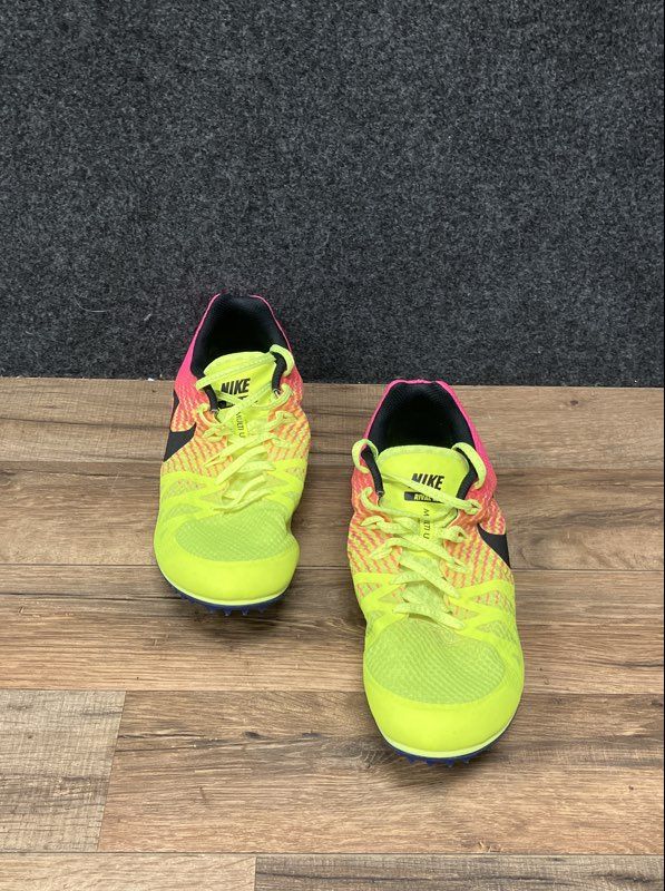Nike Zoom Rival Multi Volt Pink Black Track Field Racing Spikes Size 10.5