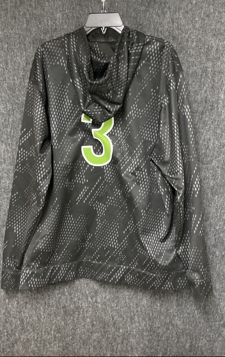 EvoShield Men's Competitive Edge Baseball Hoodie Black Geometric Pattern Sz 2XL