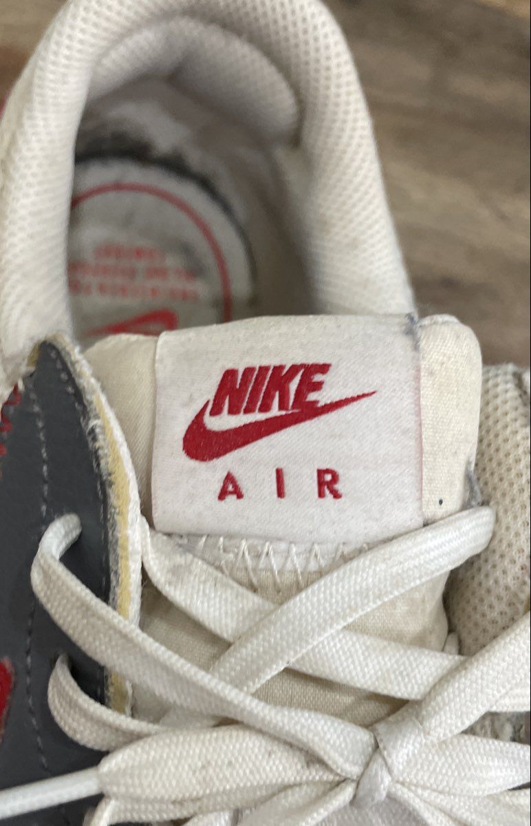 Nike Air Max Excee White Black University Red Sneakers Men's Size 9.5
