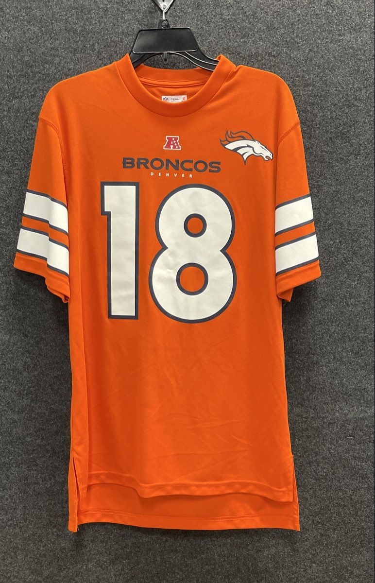 NFL Team Apparel Denver Broncos Peyton Manning #18 Orange Jersey Shirt Sz M