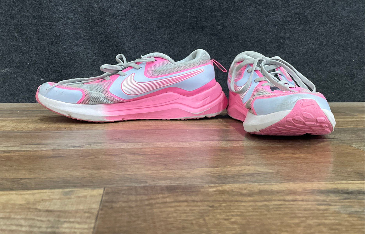 Nike Downshifter 12 Pink Blue Grey Youth Running Shoes Size 6Y