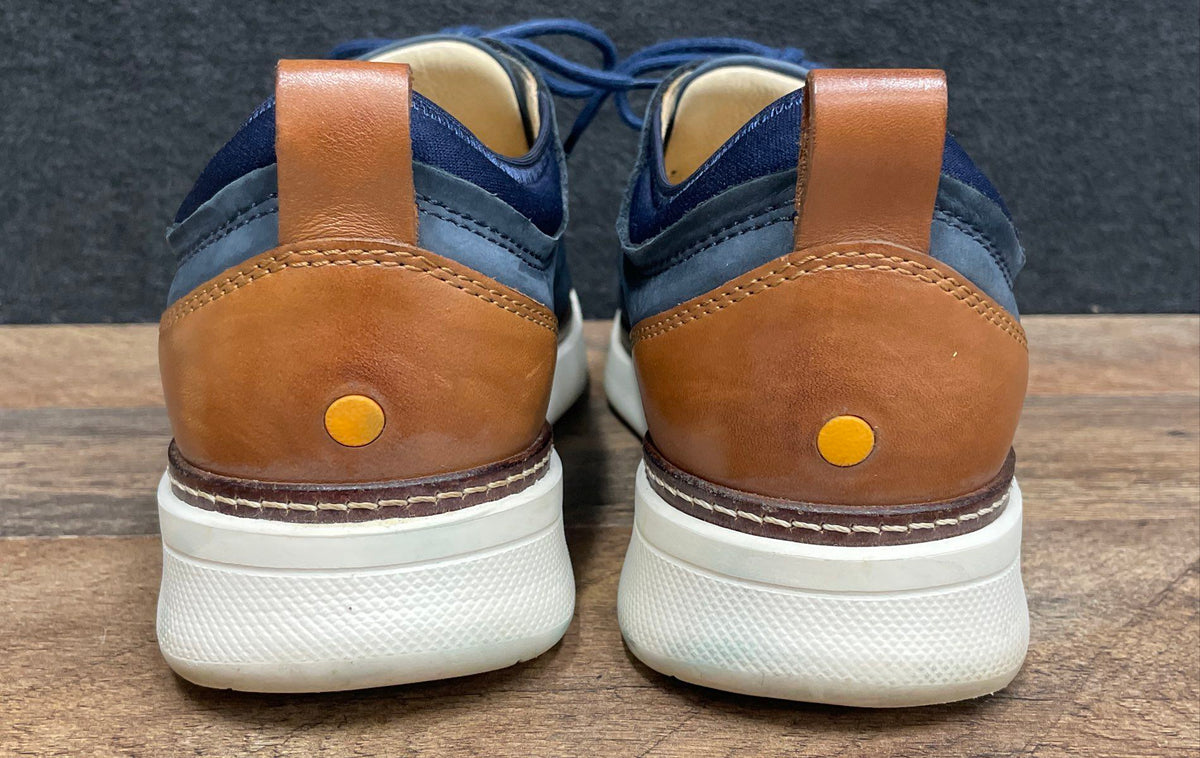 Samuel Hubbard Hubbard Free Navy Blue Nubuck Oxford Derby Shoes Size 9