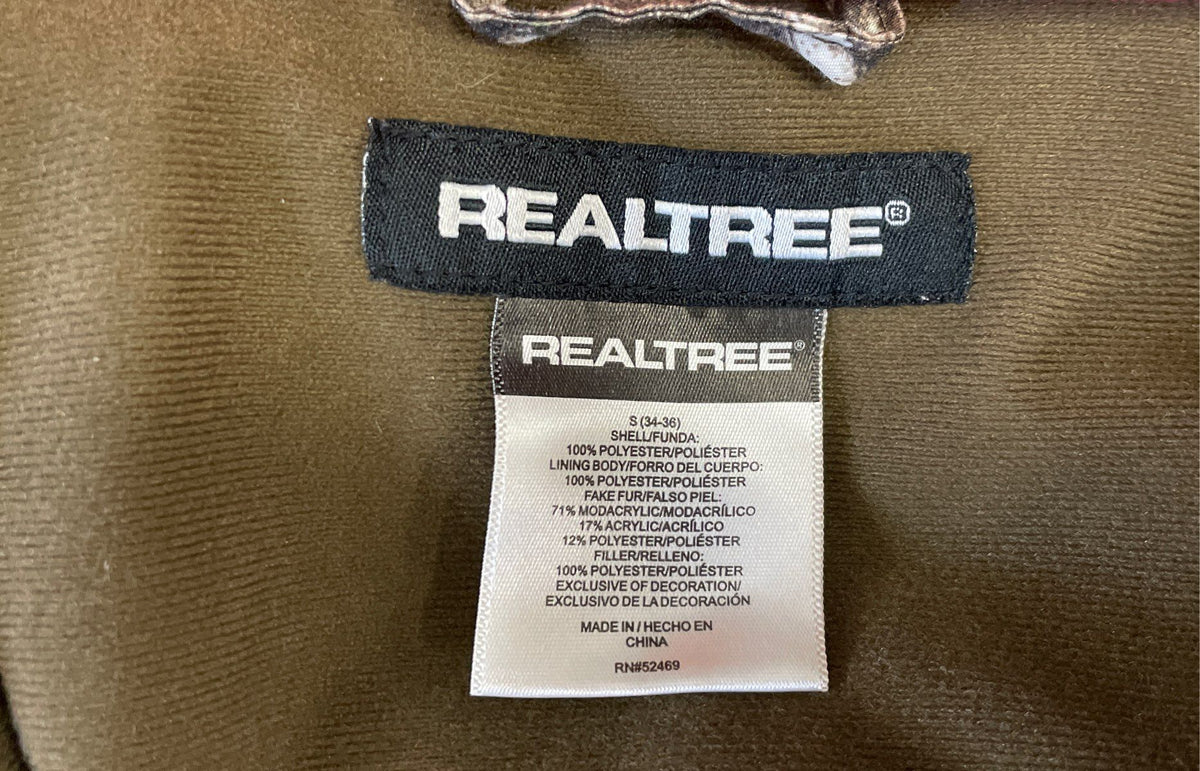 Realtree Women's Xtra Camo Hooded Insulated Puffer Jacket Sz S