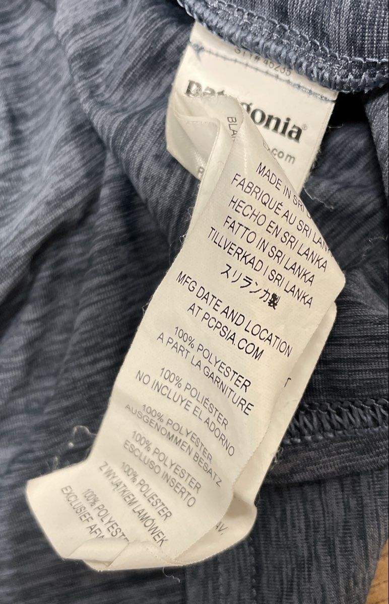 Patagonia Men's Grey Capilene Cool Daily Graphic Shirt Sz L Save Our Home Planet