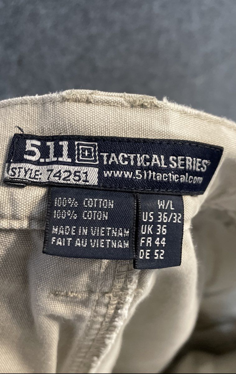 5.11 Tactical Men's Brown Cotton Canvas Cargo Pants Style 74251 Sz 36x32