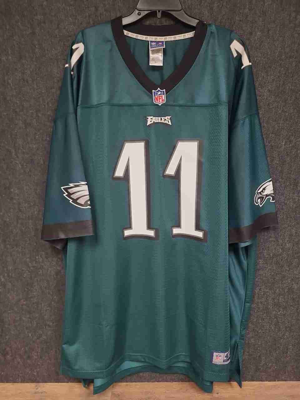 NFL Pro Line Philadelphia Eagles Carson Wentz 11 Jersey Midnight Green Sz 4XL-T