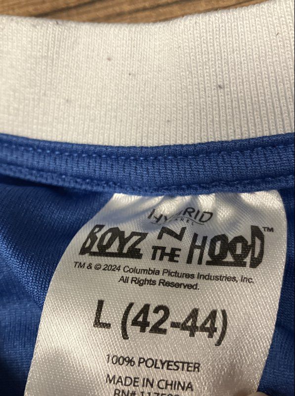 Boyz N The Hood 1991 Movie Tribute Jersey Reprint Columbia Pictures Sz L