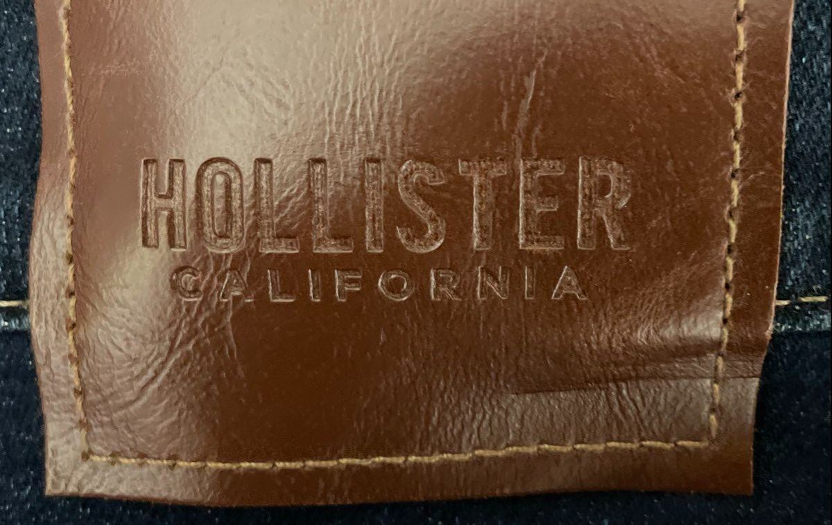 Hollister Men's Epic Flex Skinny Jeans Dark Wash Faded Whiskering NWT 30x32