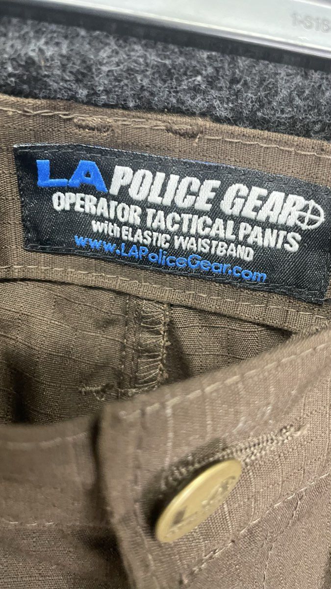 LA Police Gear Men's Brown Operator Tactical Ripstop Cargo Pants 40x32