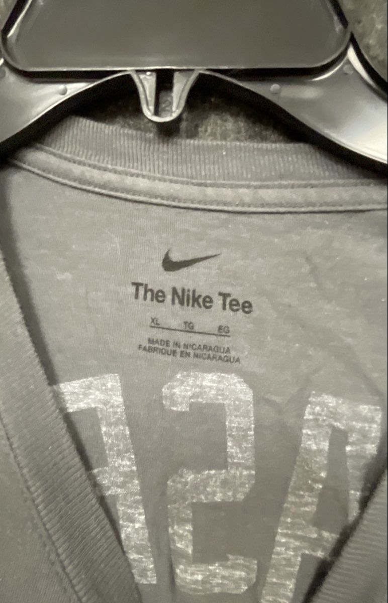 Nike Men's Gray Washington Nationals City Connect Strasburg 37 Shirt XL