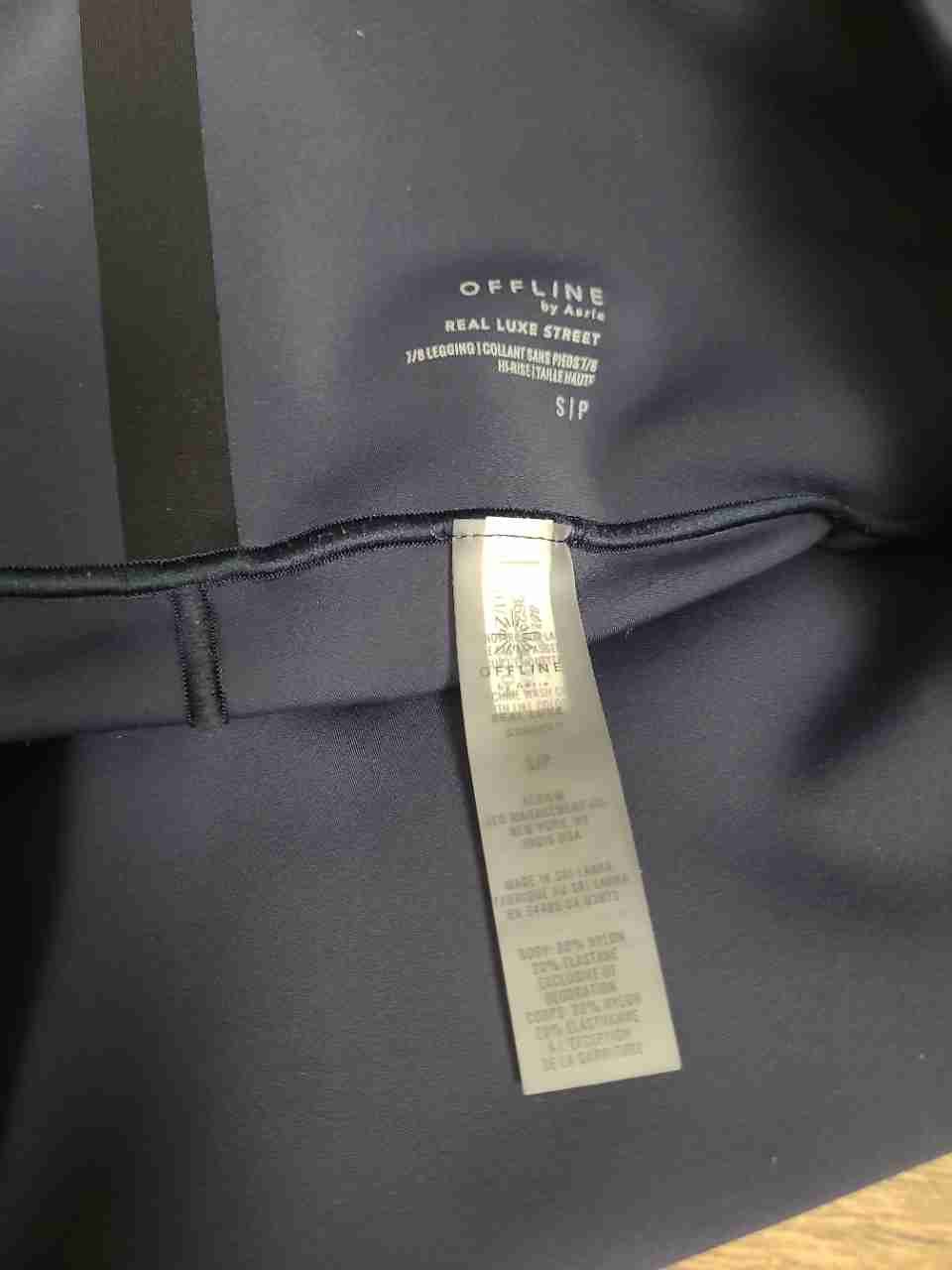 OFFLINE by Aerie Women's Real Luxe Street 7/8 Leggings High Rise Blue Size S