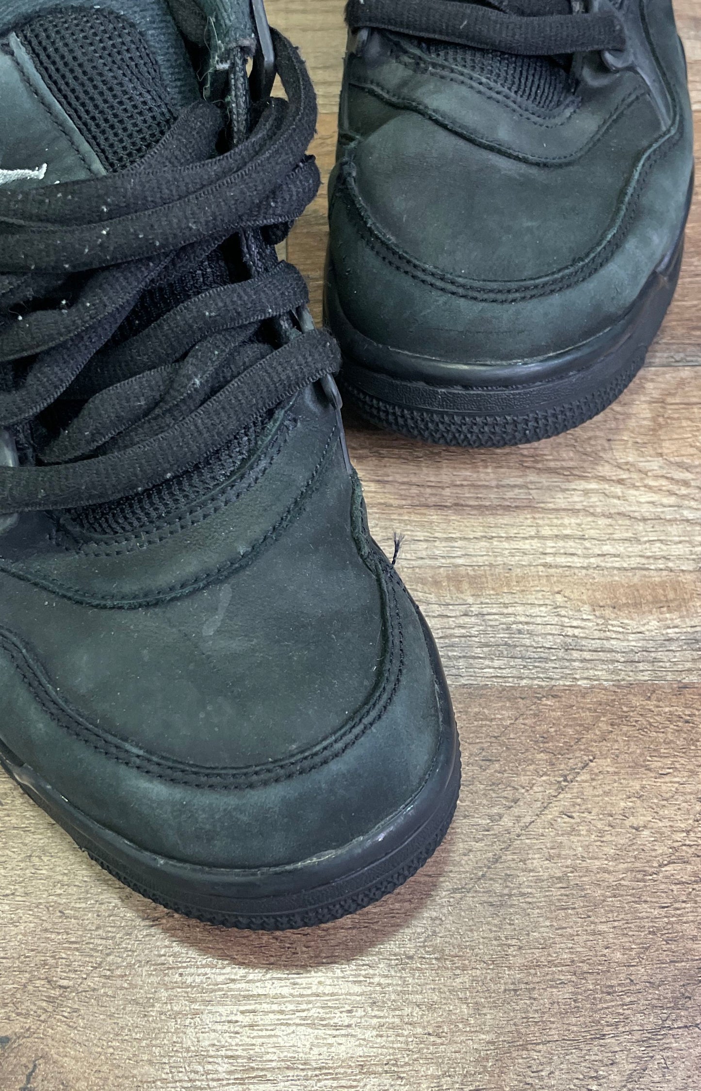 Nike Air Jordan 4 Retro Black Cat Triple Black Men's Sneakers Size 8