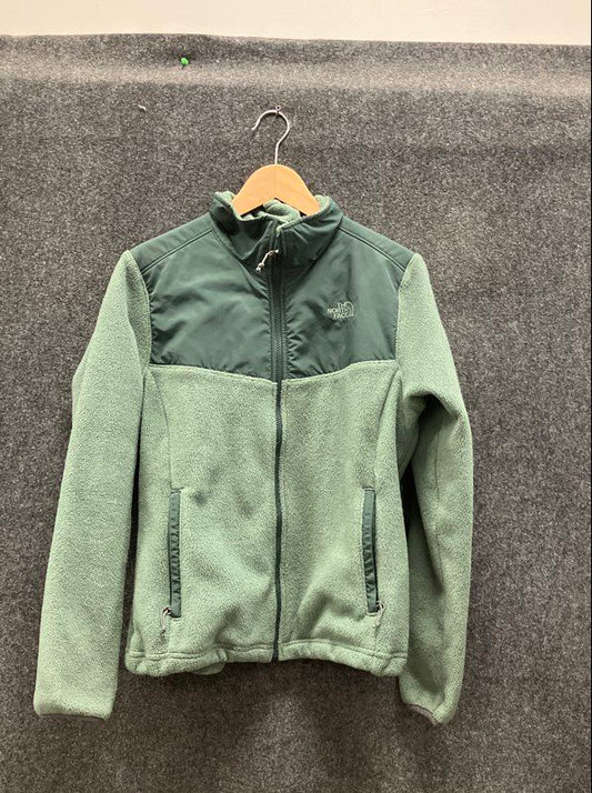 The North Face Women's Green Colorblock Polartec Recycled Fleece Jacket Size S