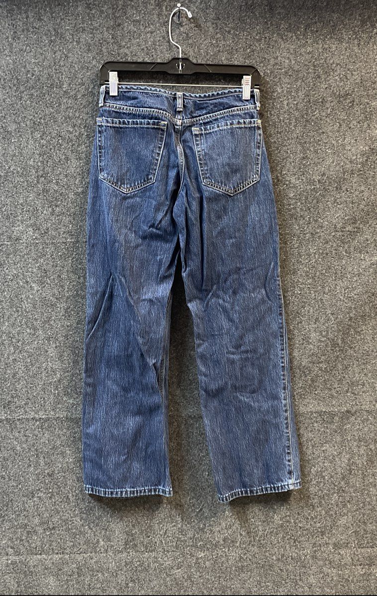 Hollister Women's Ultra Low-Rise Baggy Jeans Blue 100% Cotton Sz 000S