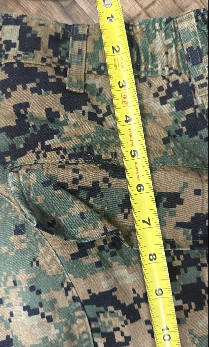 USMC Men's Woodland MARPAT MCCUU Combat Trousers Digital Camo Sz Small Short