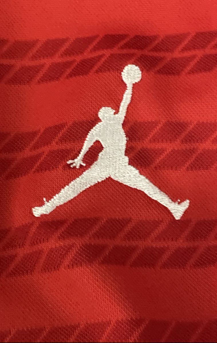 Jordan Men's Red Dri-FIT Victory Coaches Stripe Polo Shirt Size XL