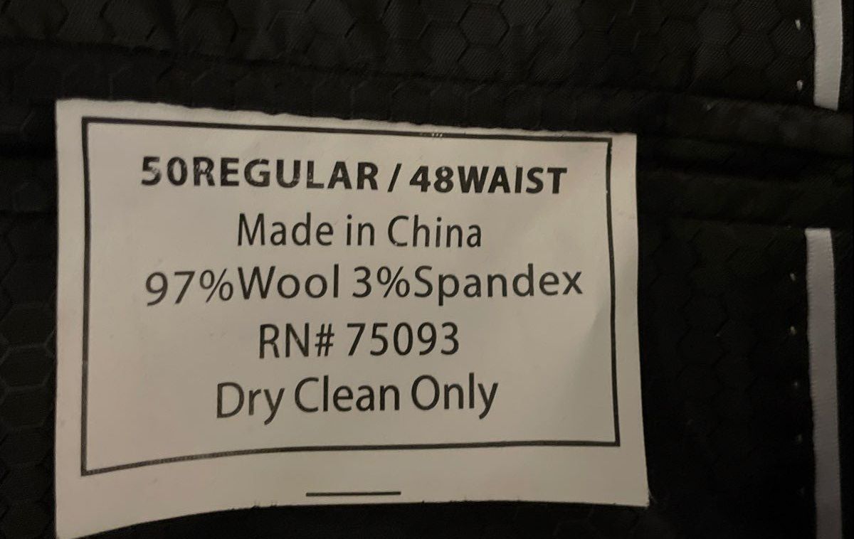 Linea Uomo Men's Charcoal Gray Wool Stretch Performance Suit Blazer Sz 50R