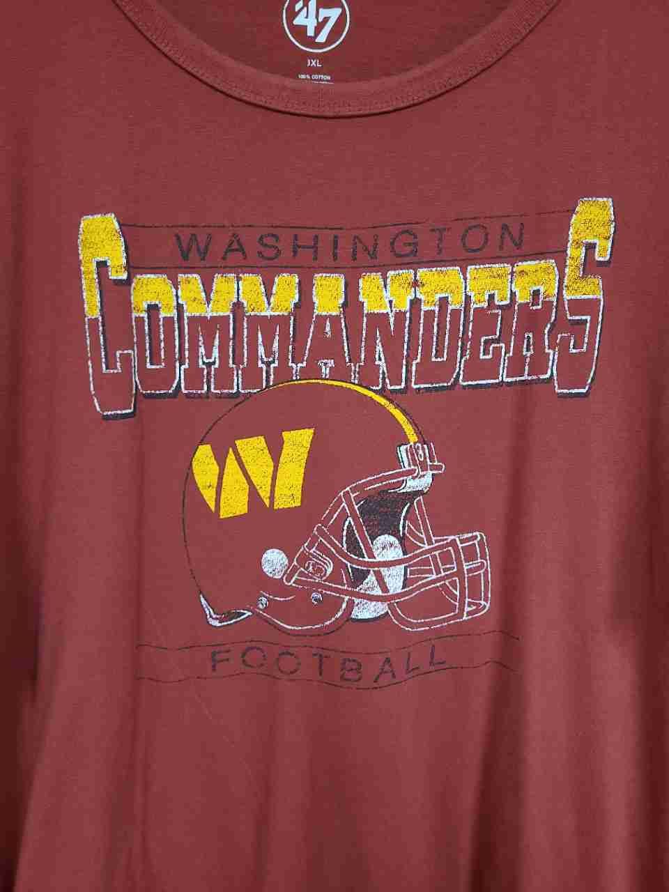 '47 Men's Washington Commanders NFL Burgundy Football T-Shirt Sz 3XL