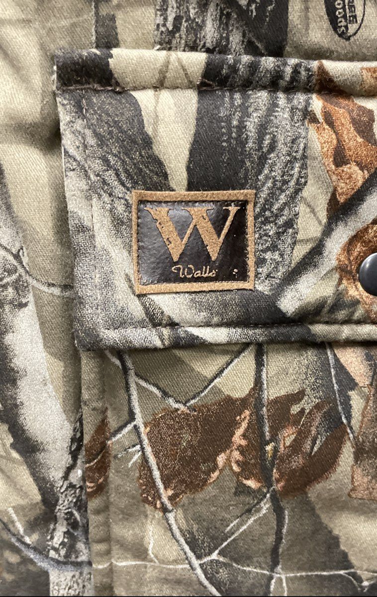 Walls Men's Vintage Y2K Camo Insulated Hunting Field Coat XL