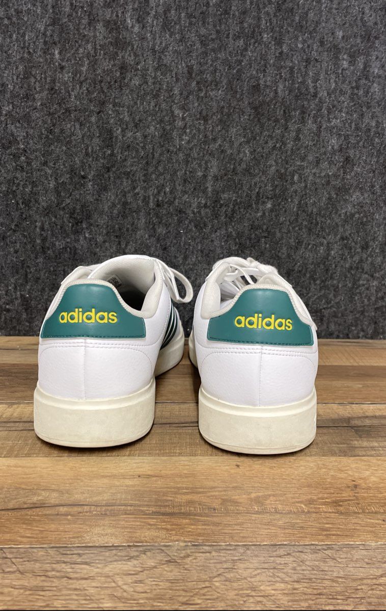 Adidas Grand Court 2.0 White Green Men's Sneakers Size 10.5