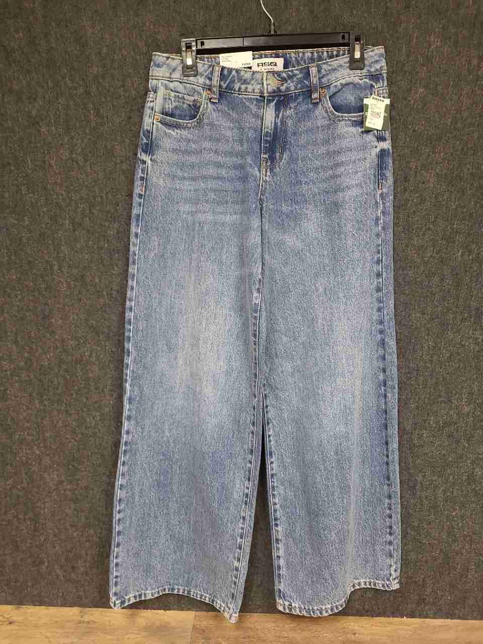 RSQ Women's Mid Rise Wide Leg Jeans Light Wash Blue NWT Size 26