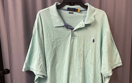 Polo Ralph Lauren Men's Classic Fit Polo Shirt Aqua Short Sleeve Sz XXL