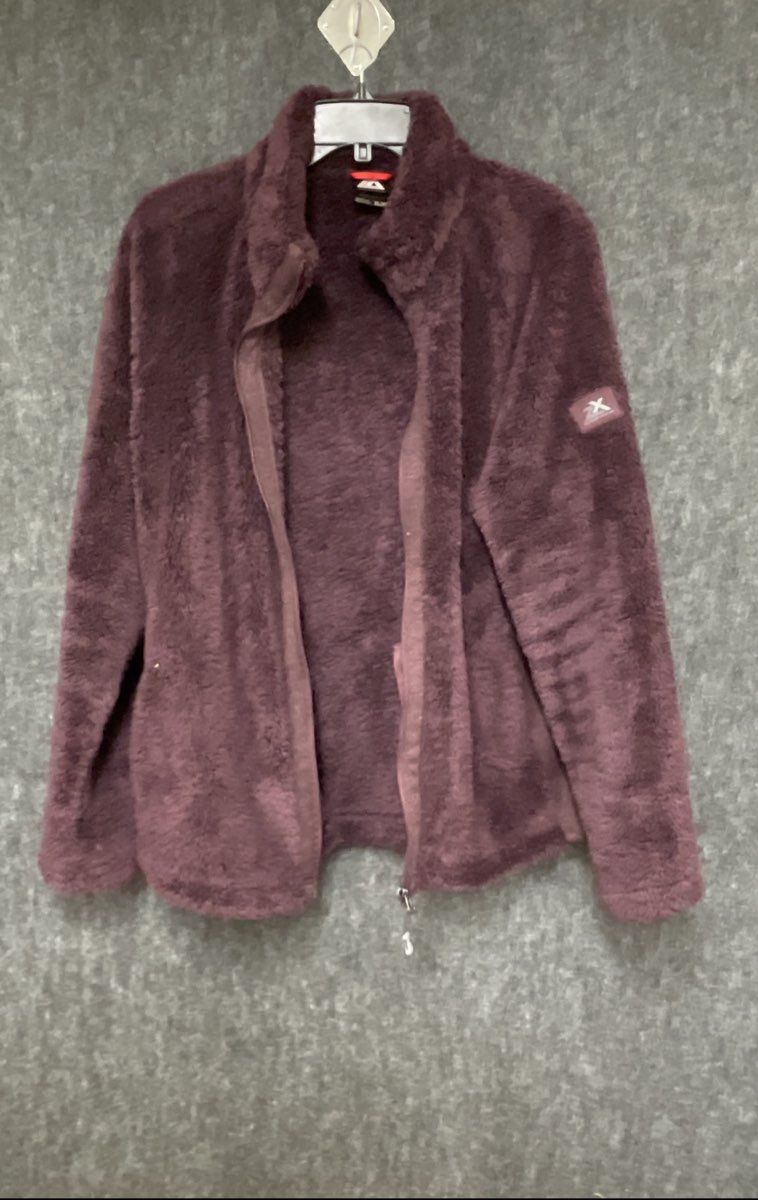 ZeroXposur Women's Purple Sherpa Fleece Full Zip High Pile Jacket Sz XL