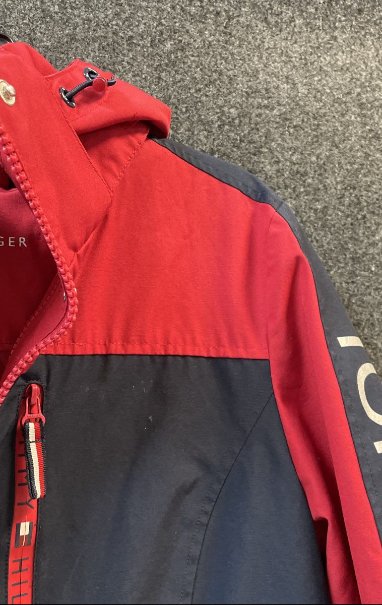 Tommy Hilfiger Women's Navy Blue Red 3-in-1 All Weather System Jacket Sz S