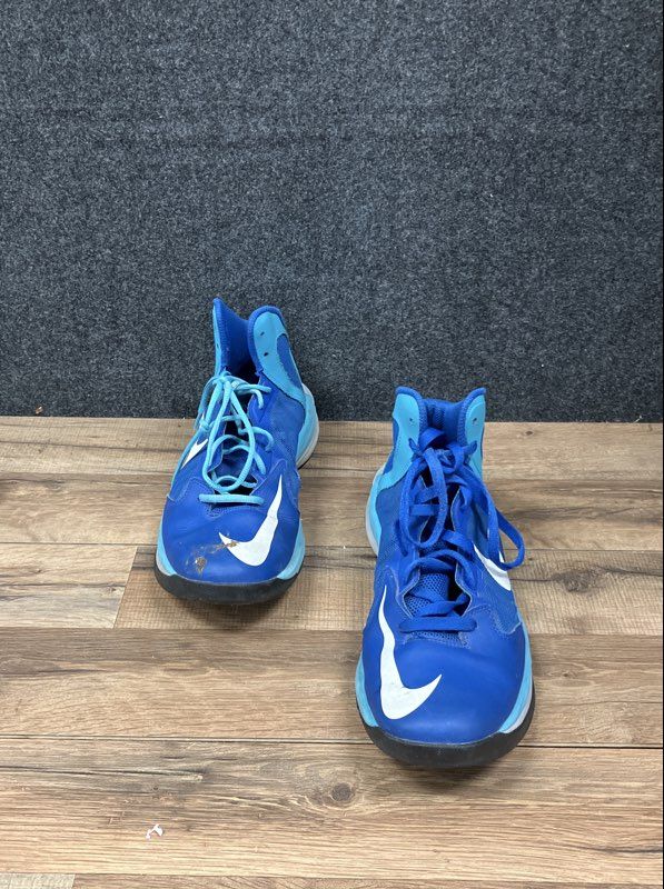 Nike Prime Hype DF Blue Cyan White Basketball Sneakers Men's Size 12