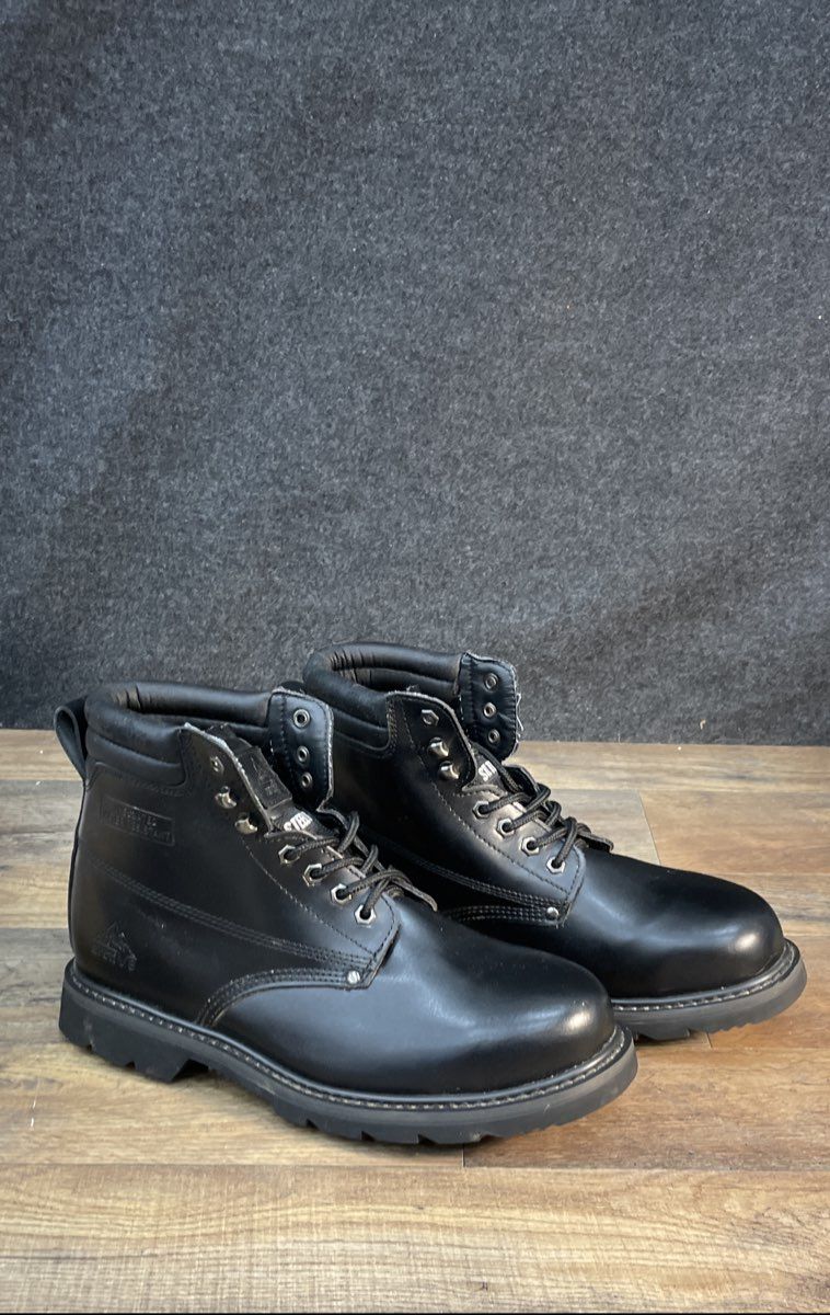 Arctiv8 Steel Toe Insulated Water Resistant Black Work Boots Men's Size 10