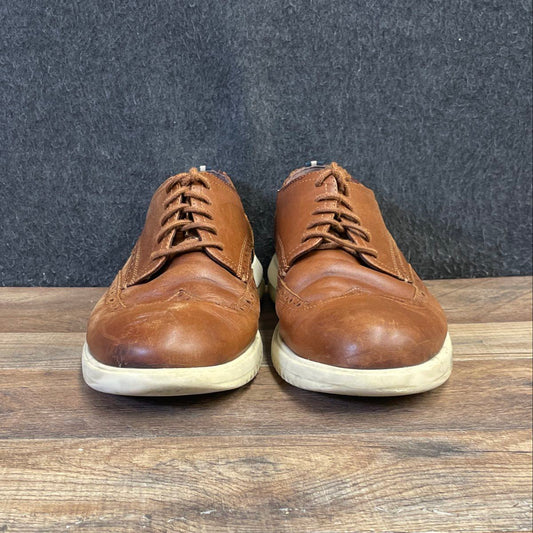 Cole Haan Grand Crosscourt Brown Leather Wingtip Oxford Shoes Men's Size 9.5 M