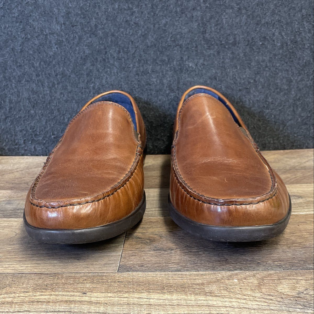 Cole Haan Grand.OS British Tan Leather Slip-On Loafers Men's Size 11