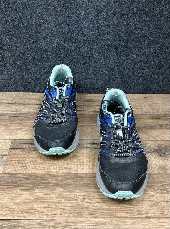 Asics Trail Scout 2 Women's Black Blue Mint Trail Running Shoes Size 8