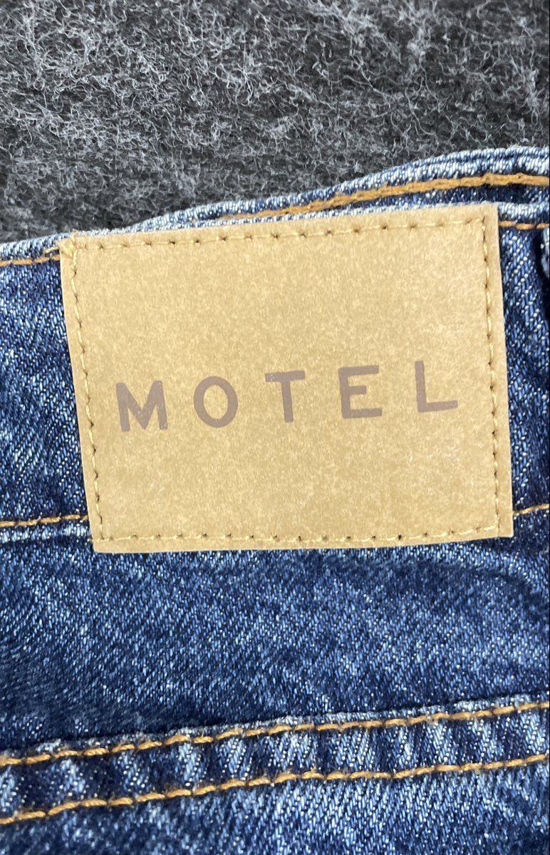 Motel Women's Jeans Blue Wide Leg Denim High Rise Five Pocket Sz 30x32