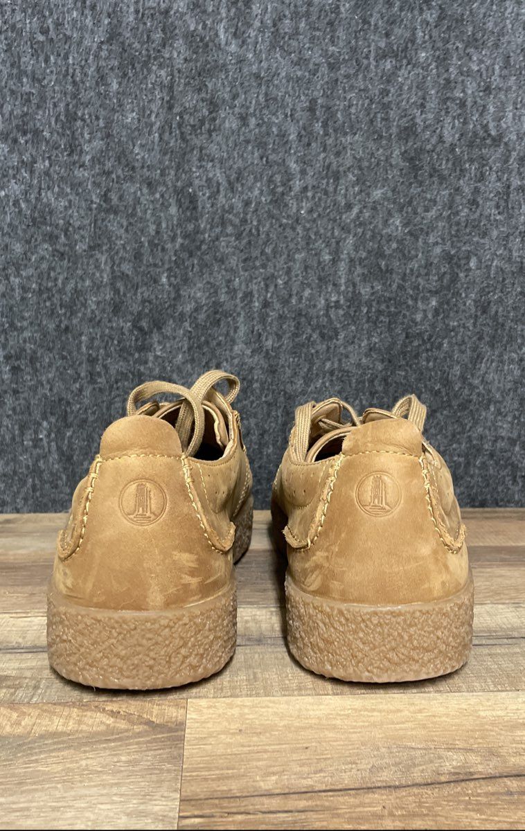 Clarks Streethill Lace Tan Leather Casual Lace Up Trainers Men's Size 10.5