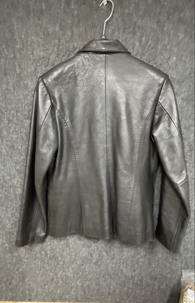Quality Gino Leather Women's Black Zip Front Genuine Leather Jacket Sz M