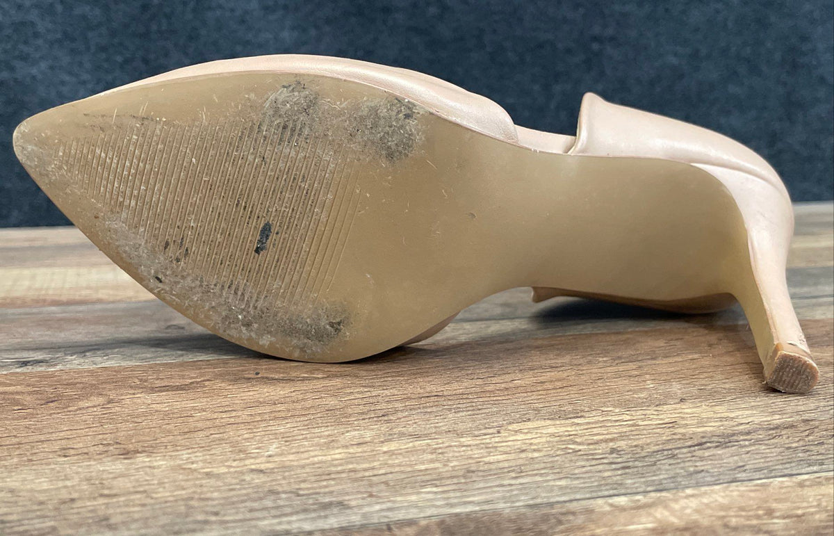 New York & Company Nude D'Orsay Pointed Toe Stiletto Heels Women's Size 7